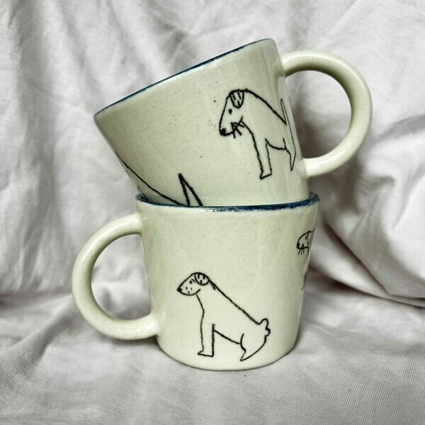 Kubek w pieski z uchem 200 ml