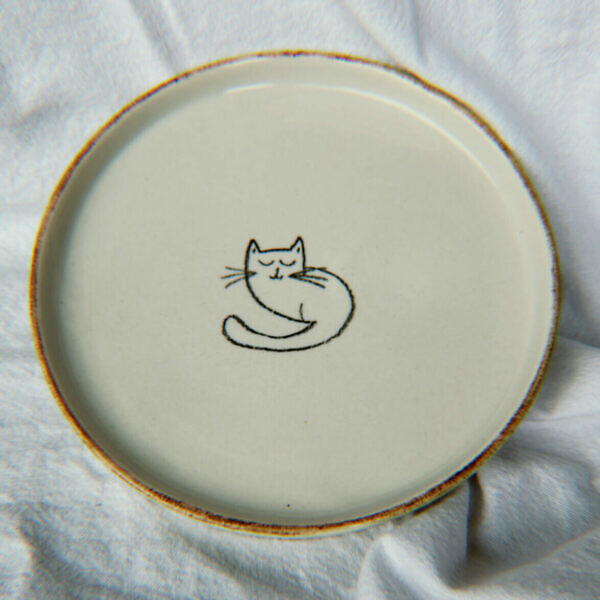 Talerz śniadaniowy z kotkami 17cm