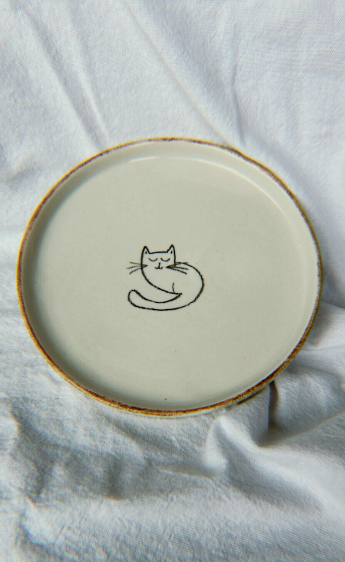 Talerz śniadaniowy z kotkami 17cm