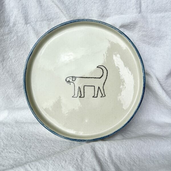 Talerz śniadaniowy piesek 17 cm