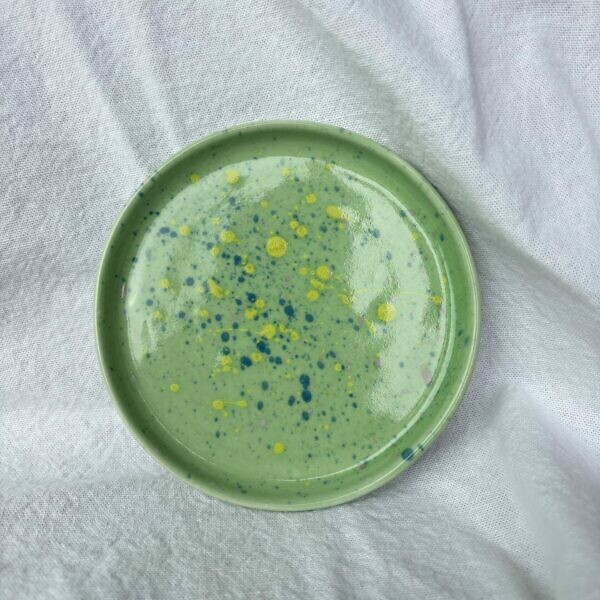 Talerzyk zielone chlapki 11cm