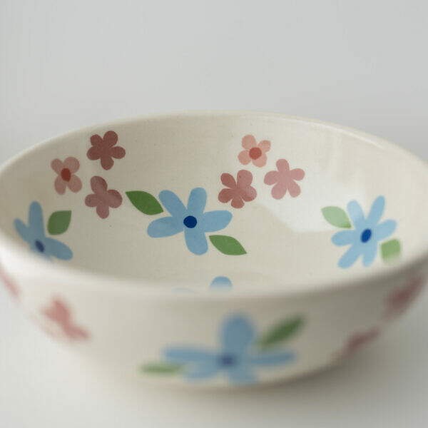 Duża miska kalki kwiaty