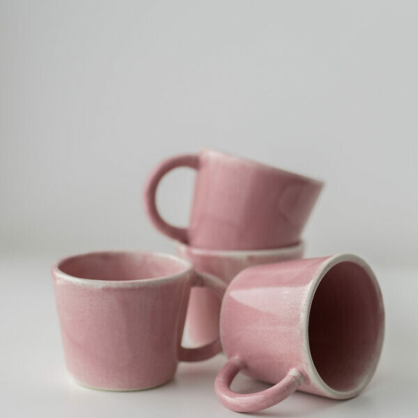 Kubek espresso różowy 60 ml