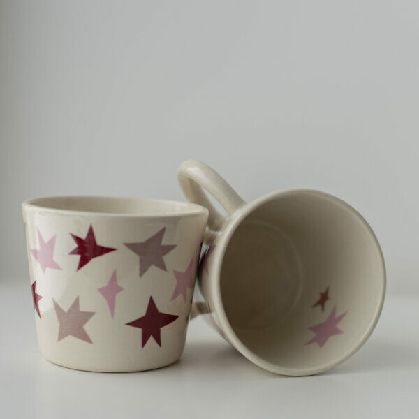 Kubek w gwiazdki z uchem 200 ml